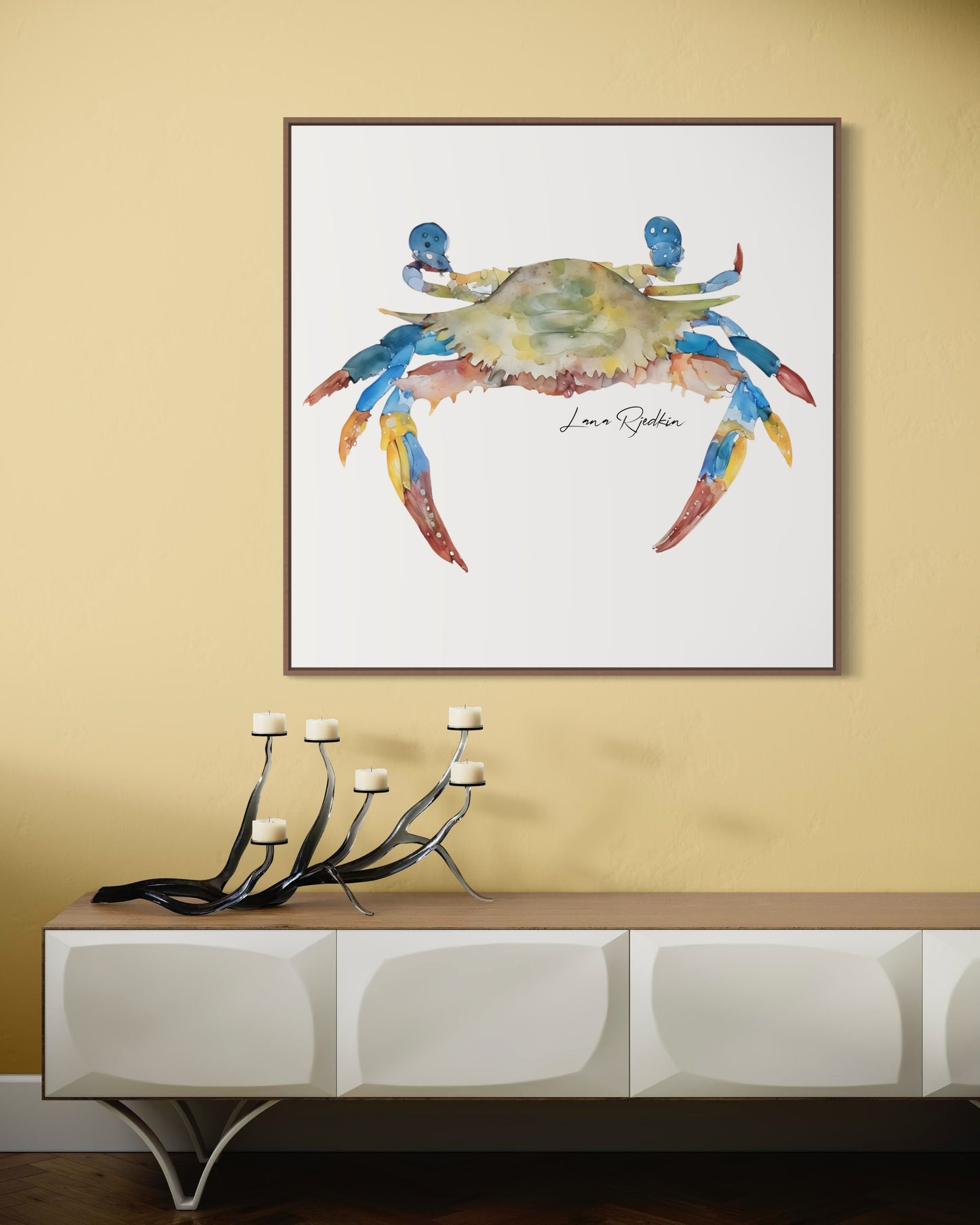 Blue crab print