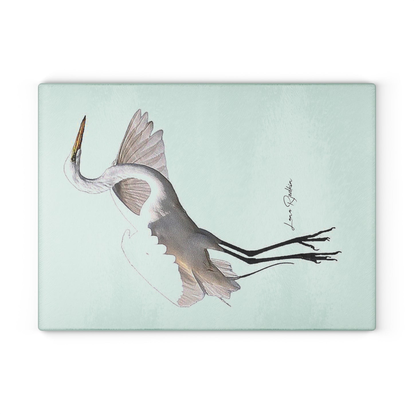 Heron: Glass Cutting Board