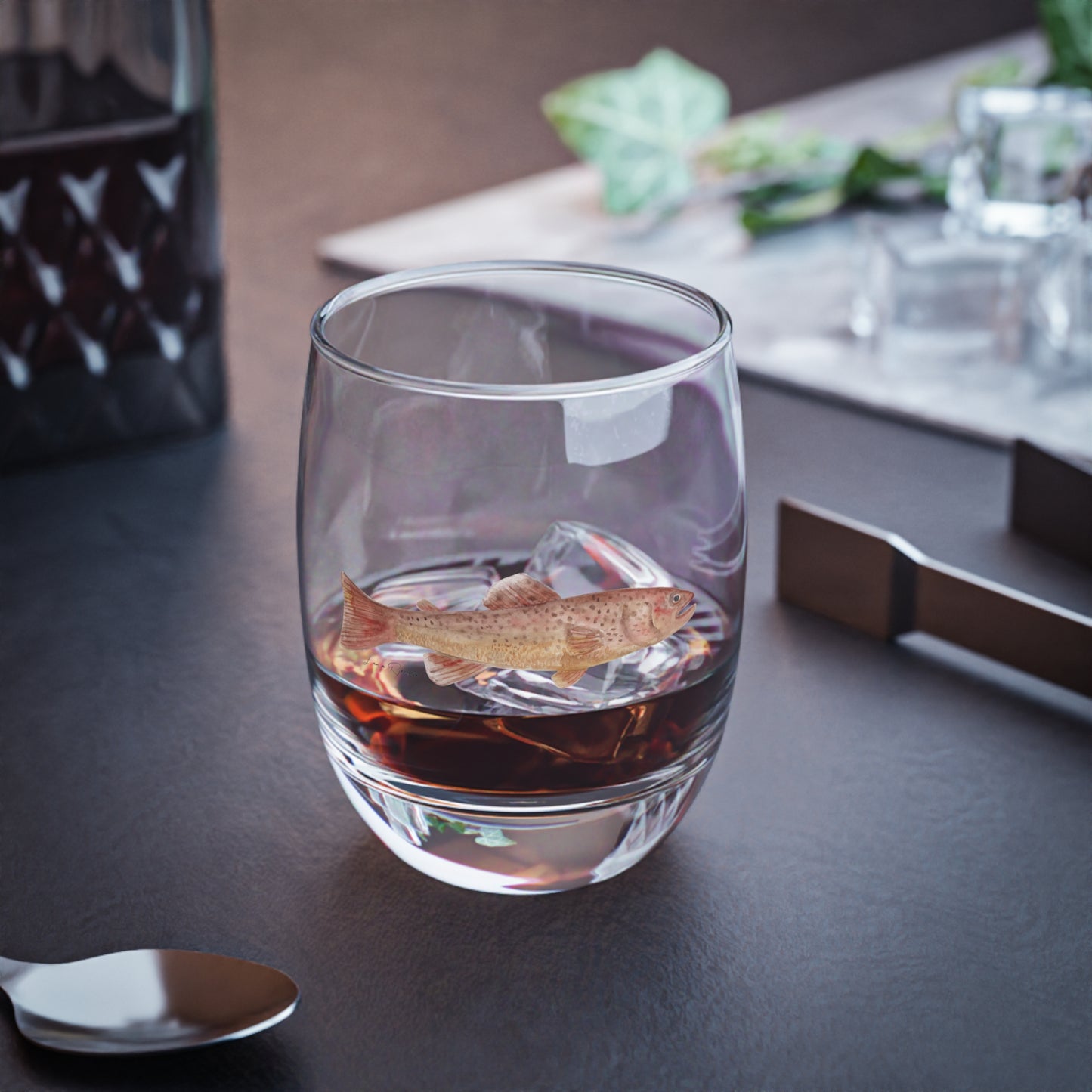 Trout:   Whiskey Glass