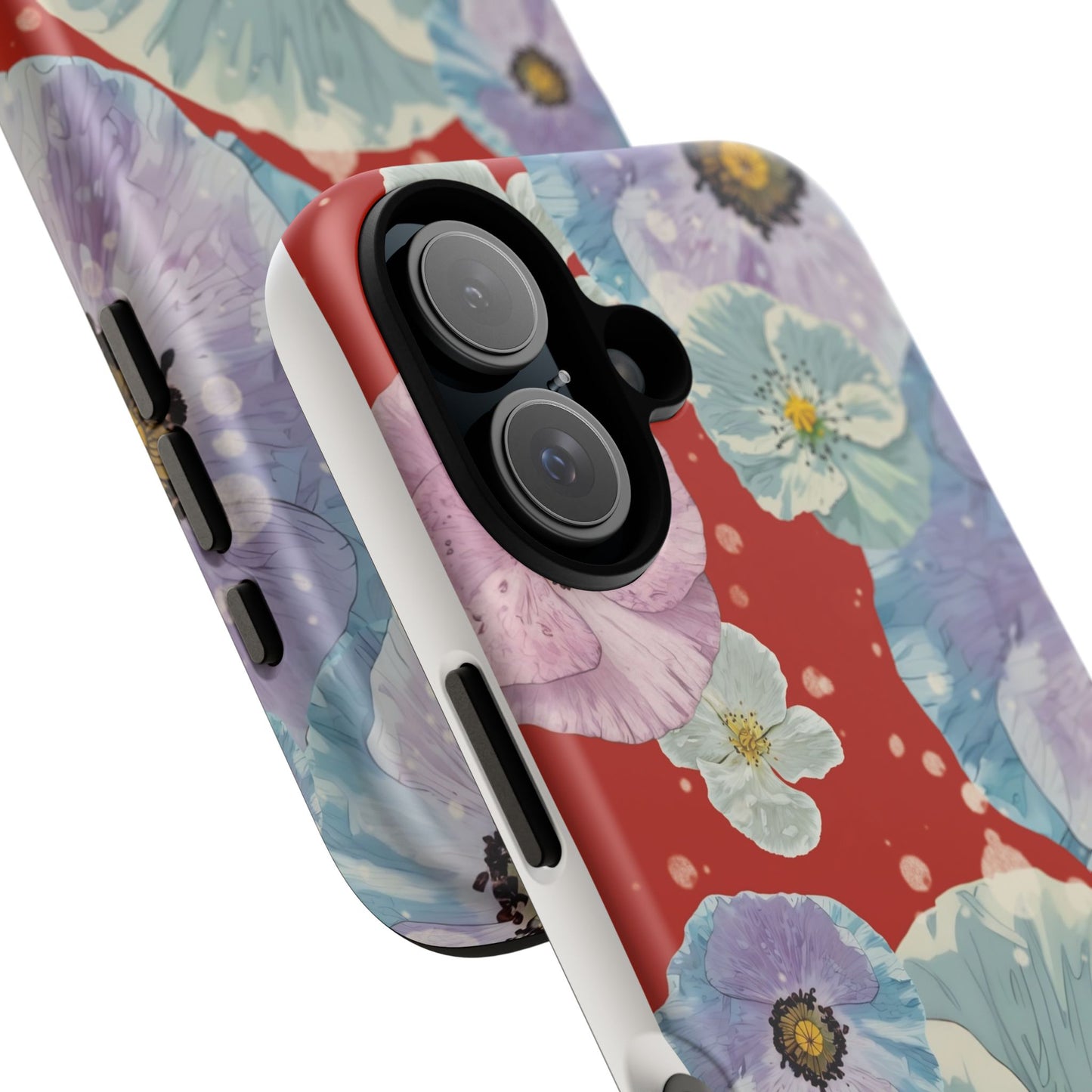 Floral Tough Phone Case, Colorful iPhone Cover, Boho Flower Design, Unique Gift for Her, Spring Style Accessory