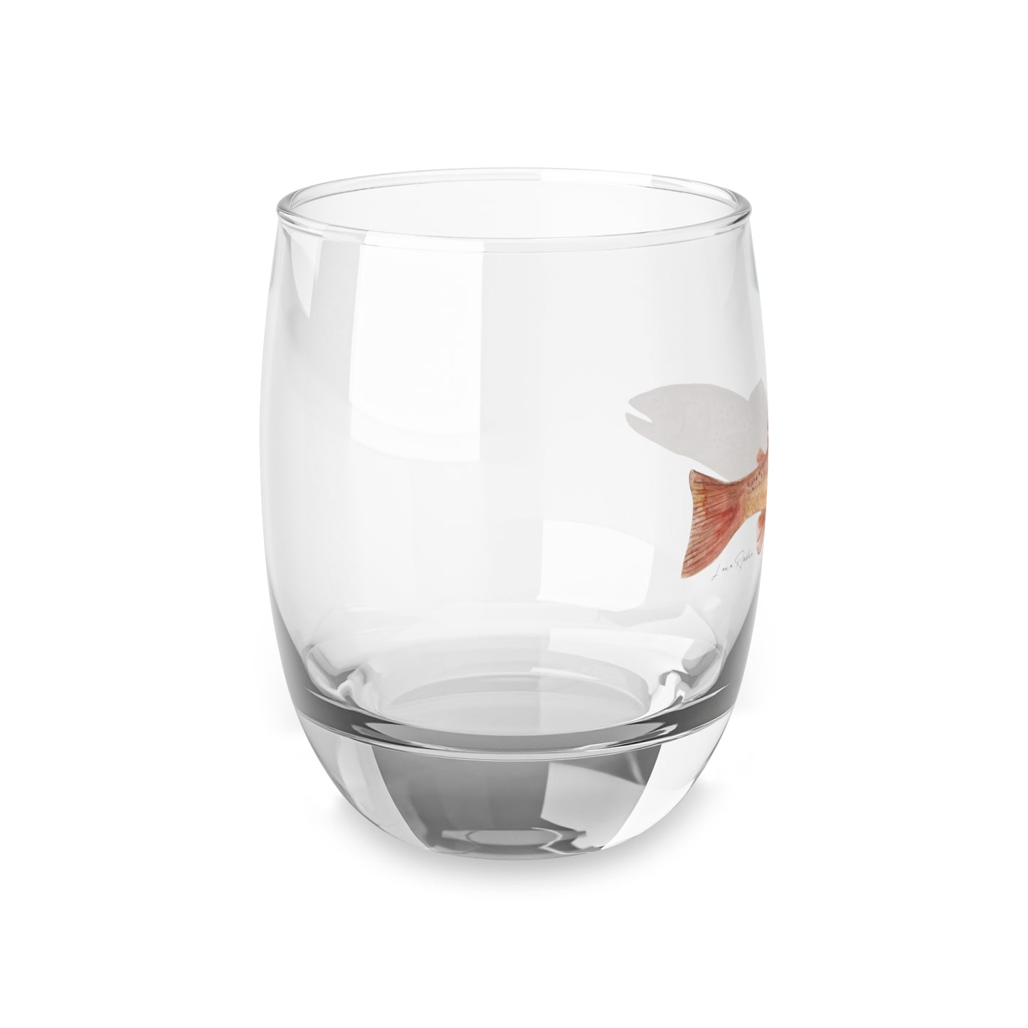 Artistic Whiskey Glass with Fish Design - Perfect for Outdoor Enthusiasts and Gifts