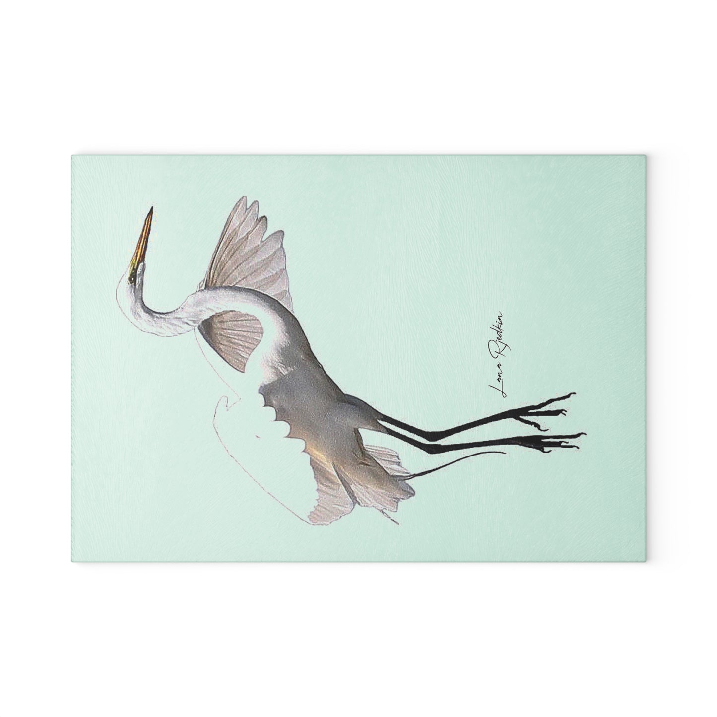 Heron: Glass Cutting Board