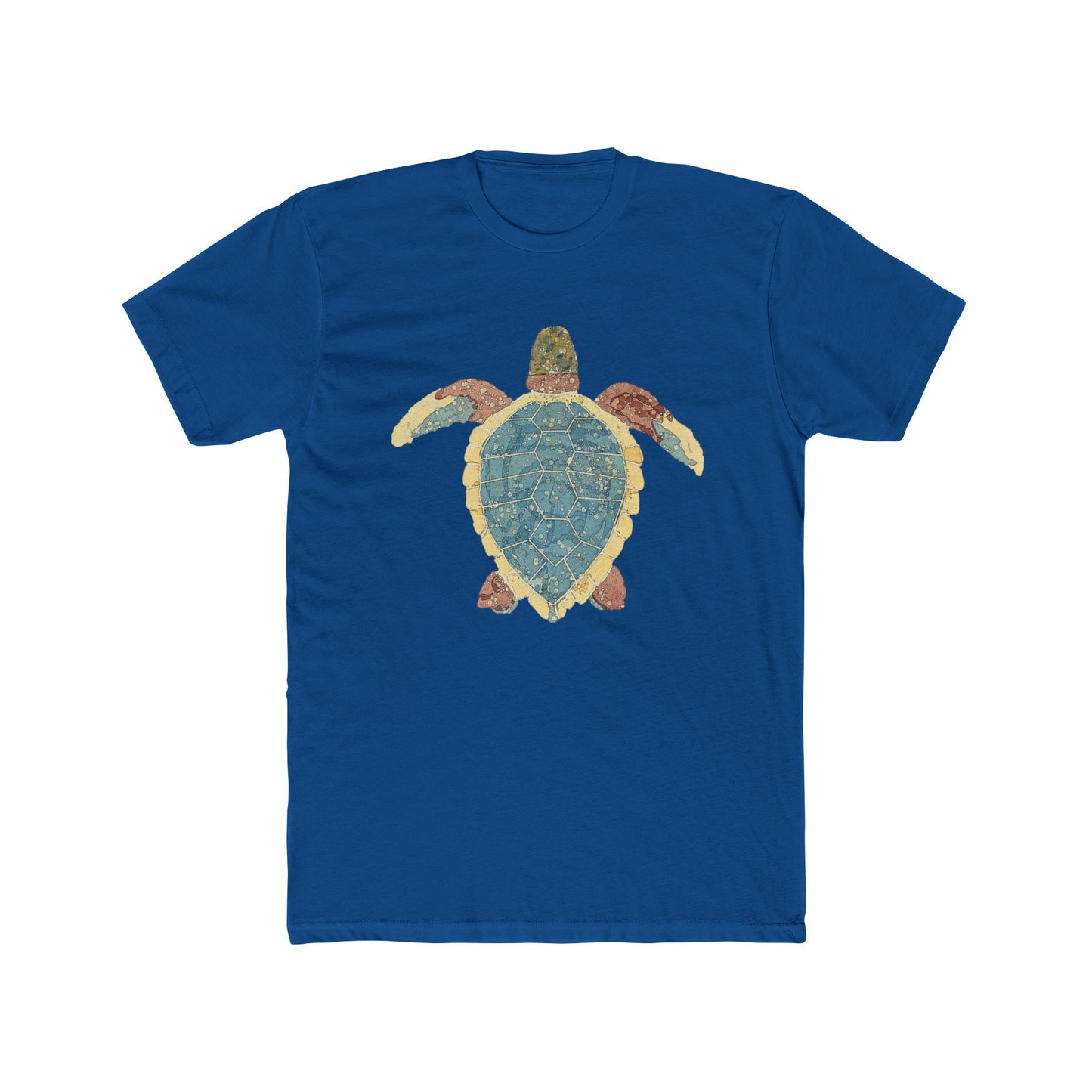 Ocean-Inspired Unisex Cotton Crew Tee, Beach Shirt, Turtle Graphic Tee, Nature Lover Gift, Summer Wear, Eco-Friendly Apparel