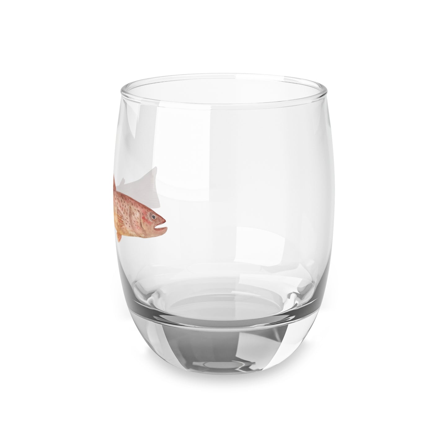 Artistic Whiskey Glass with Fish Design - Perfect for Outdoor Enthusiasts and Gifts