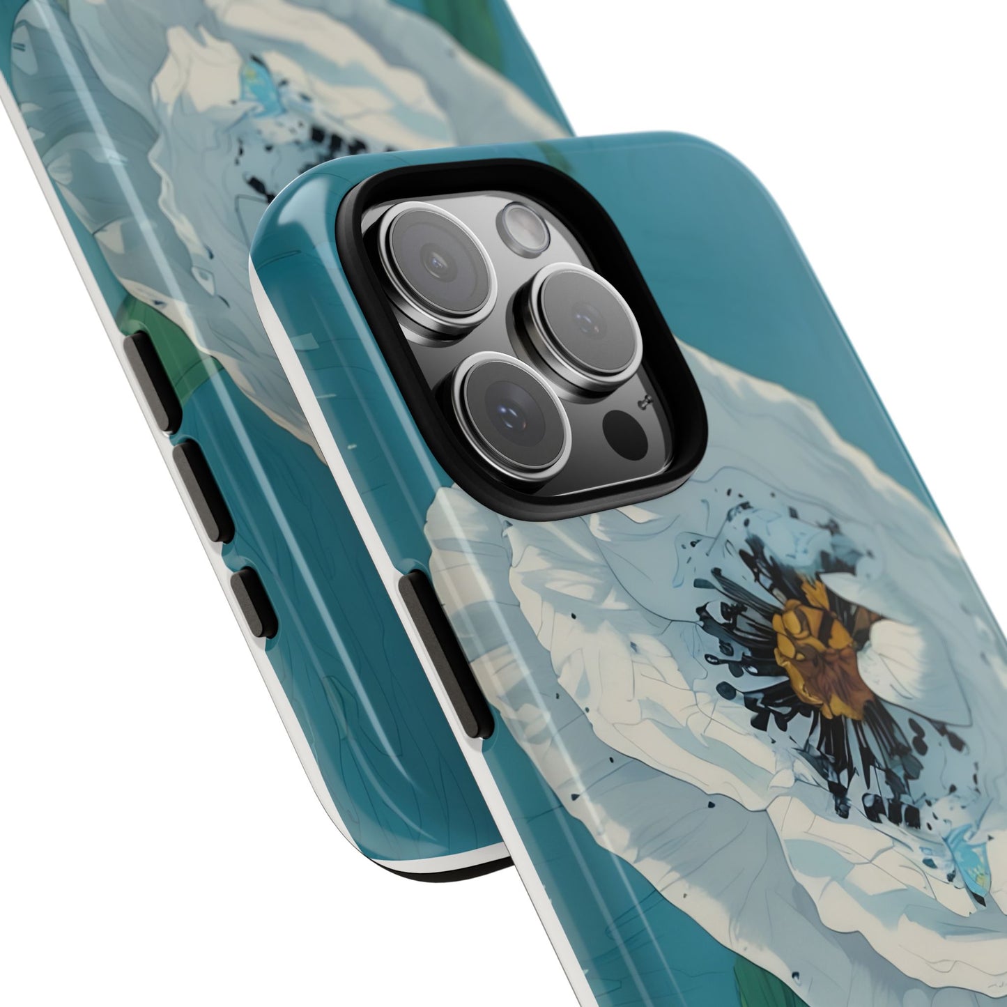 Floral Phone Case with Abstract Design, Tough Cases for Nature Lovers, Vibrant Floral Print, Unique Gift for Friends, Gift for Birthdays