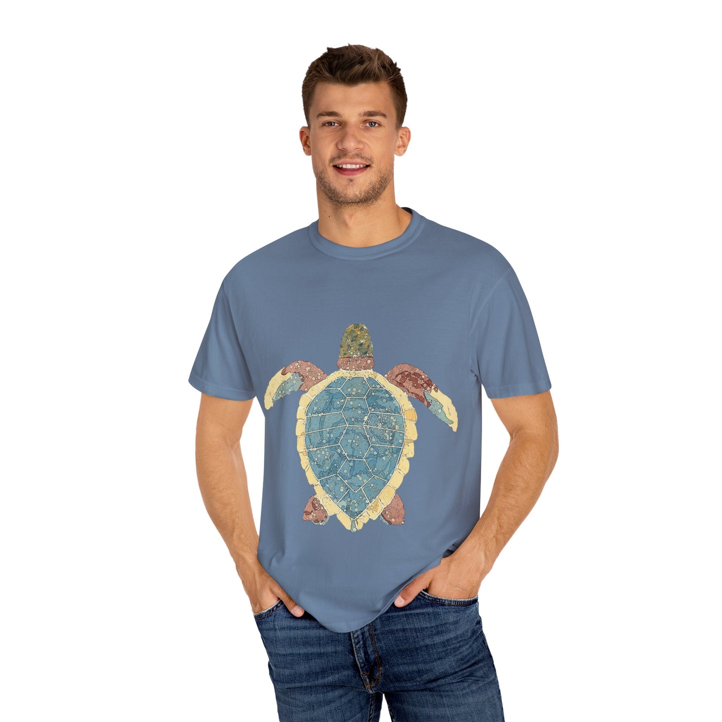 Eco-Friendly Turtle Design T-shirt, Unisex Nature Tee, Casual Wear for Ocean Lovers, Beach Outfit, Gift for Sea Life Enthusiasts