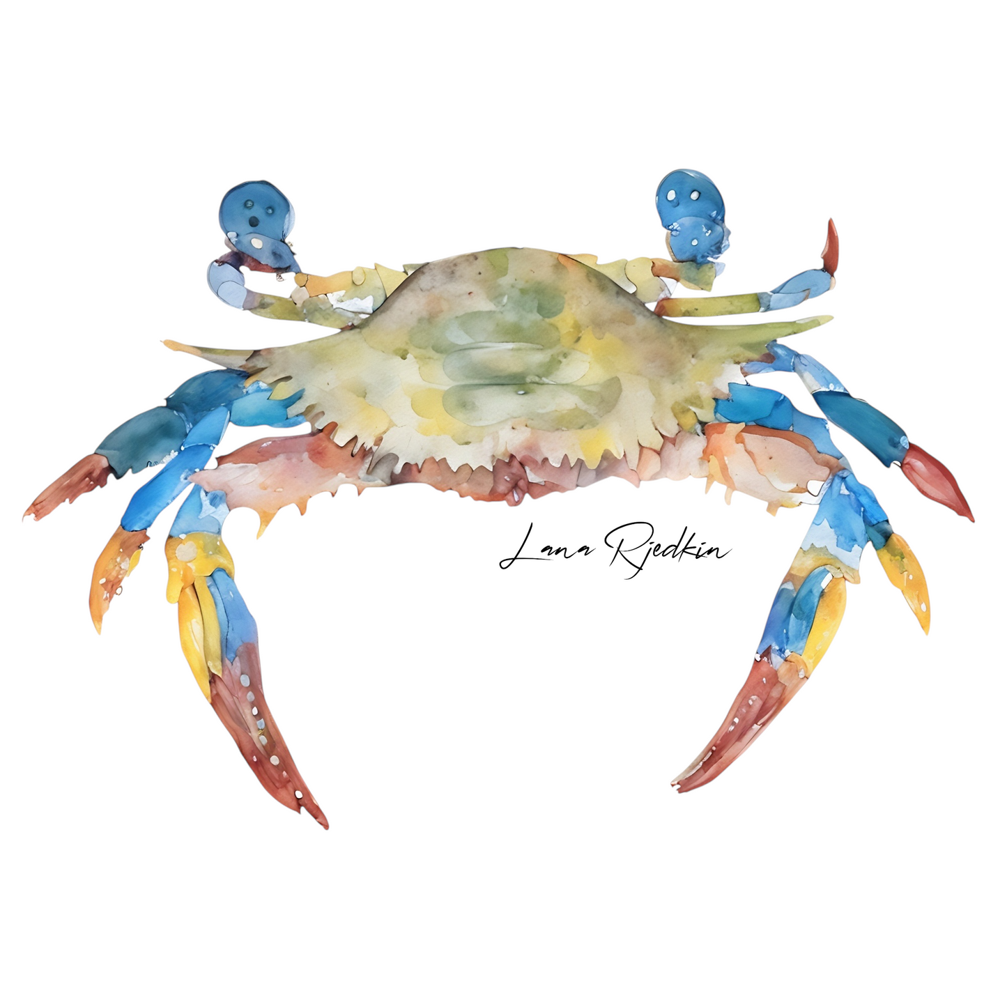 Blue crab print