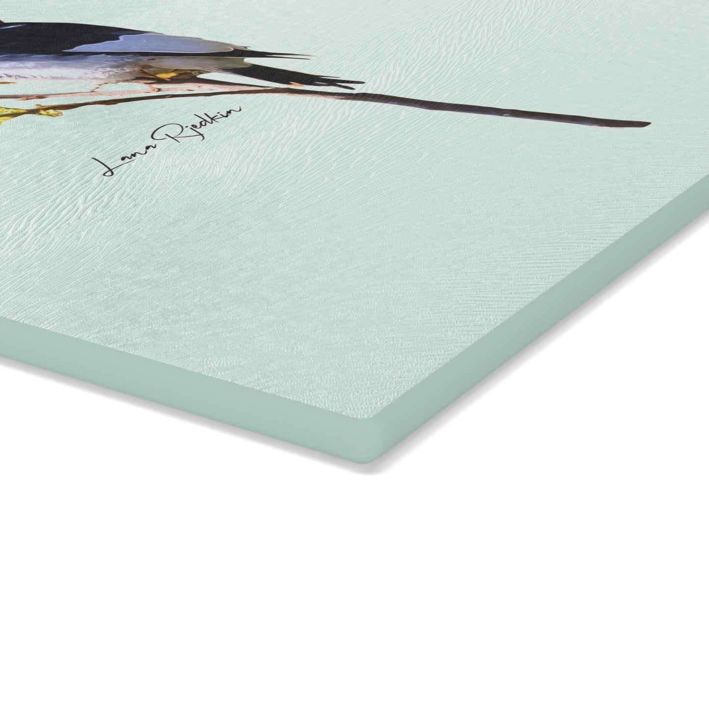 Redheaded Woodpecker: Glass Cutting Board