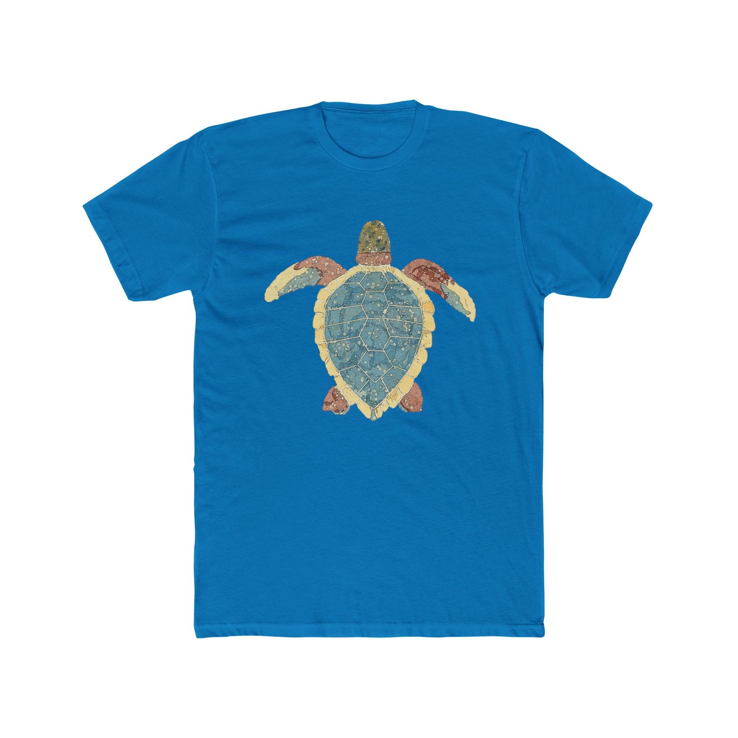Ocean-Inspired Unisex Cotton Crew Tee, Beach Shirt, Turtle Graphic Tee, Nature Lover Gift, Summer Wear, Eco-Friendly Apparel