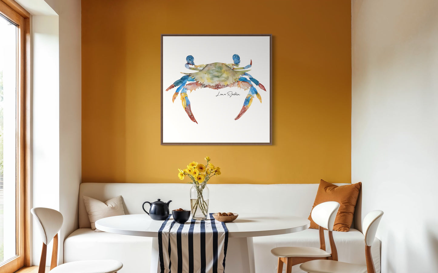 Blue crab print