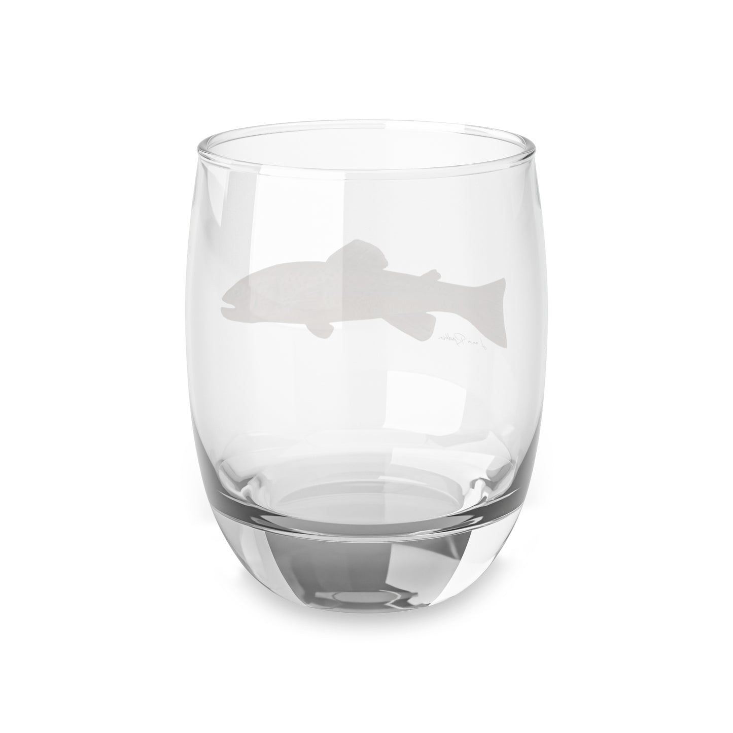 Artistic Whiskey Glass with Fish Design - Perfect for Outdoor Enthusiasts and Gifts