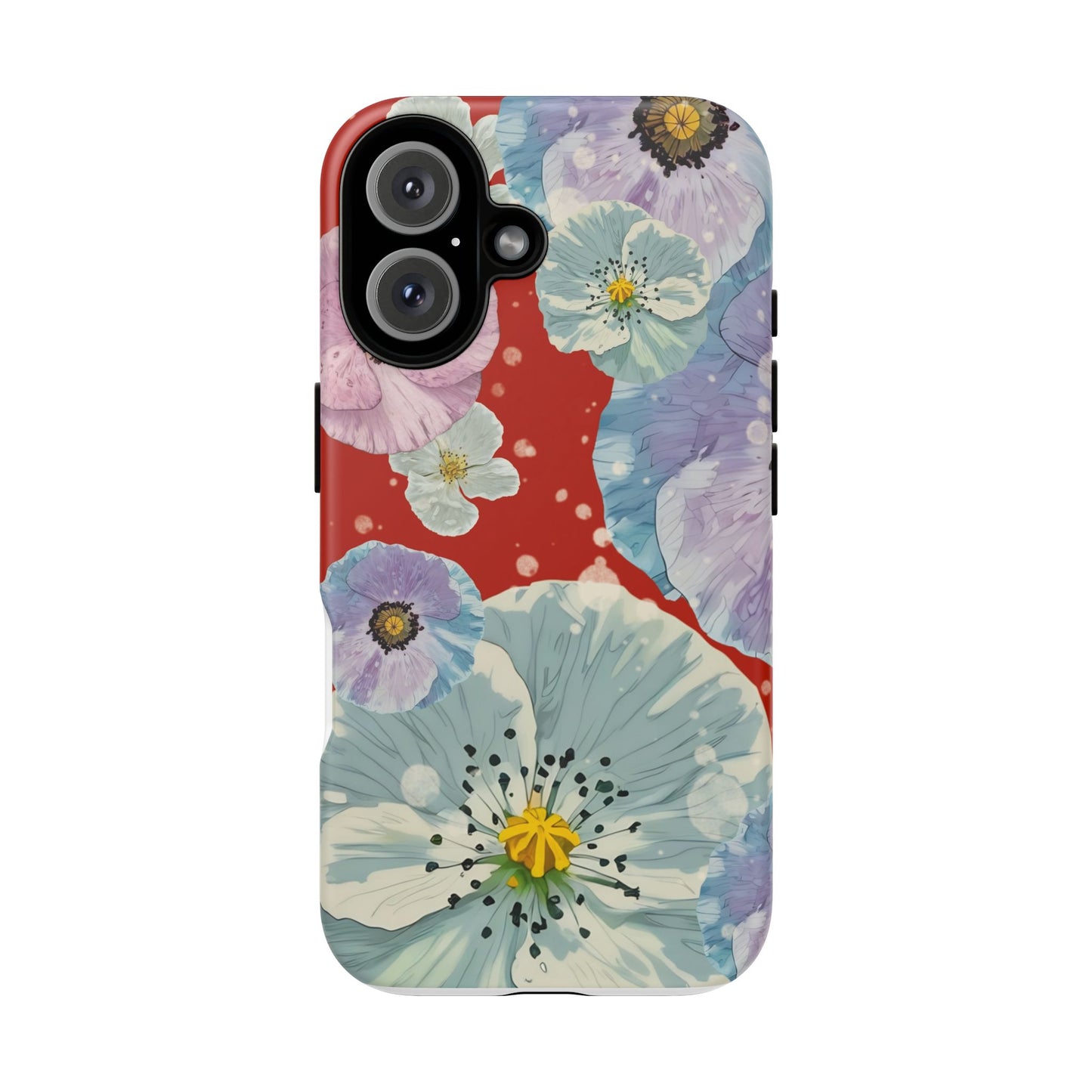 Floral Tough Phone Case, Colorful iPhone Cover, Boho Flower Design, Unique Gift for Her, Spring Style Accessory