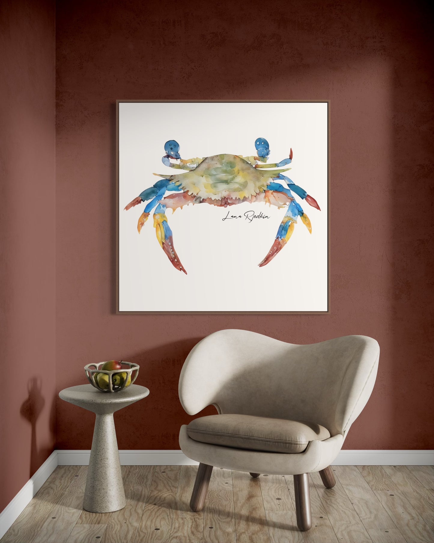Blue crab print