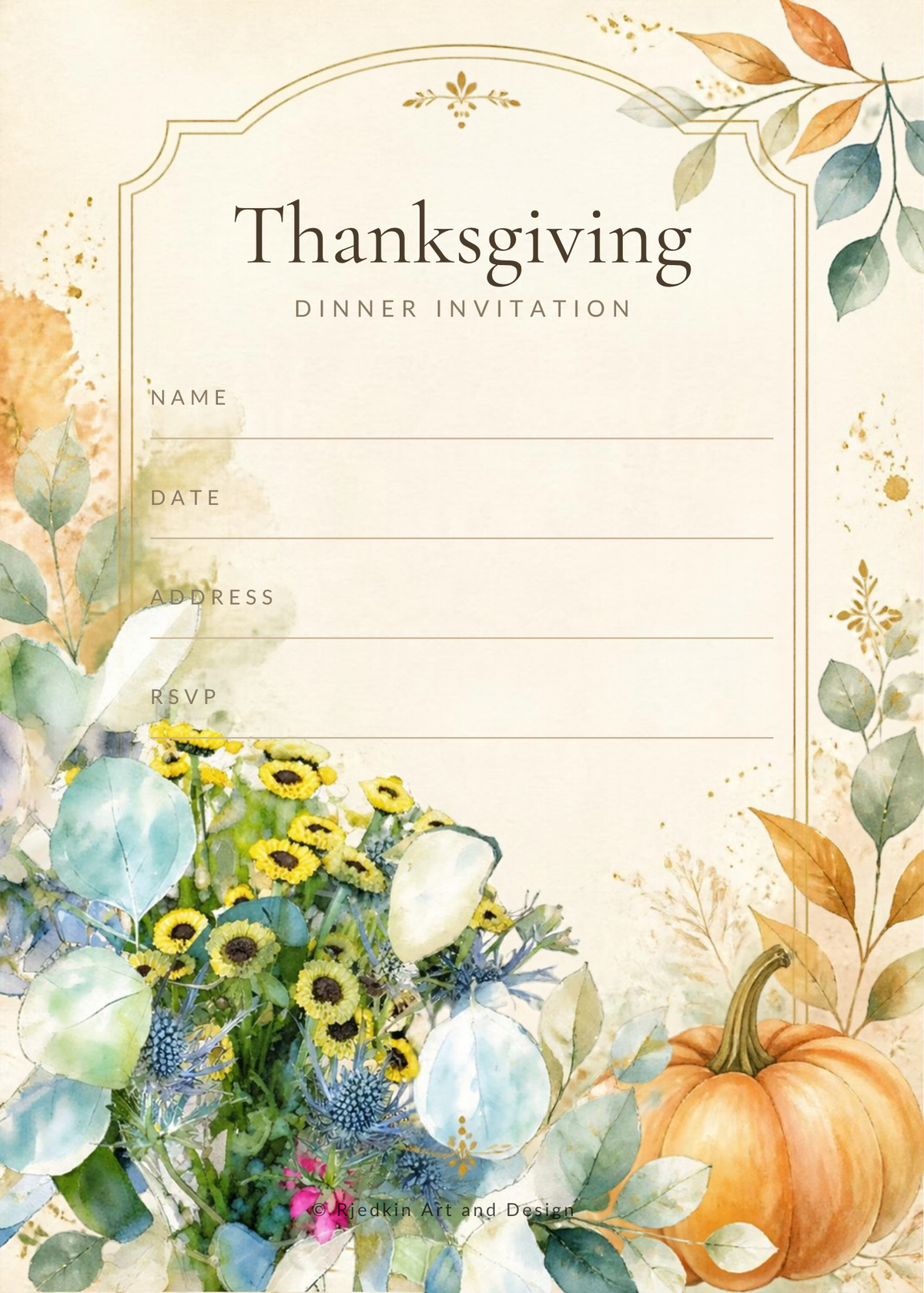 Thanksgiving Invitation