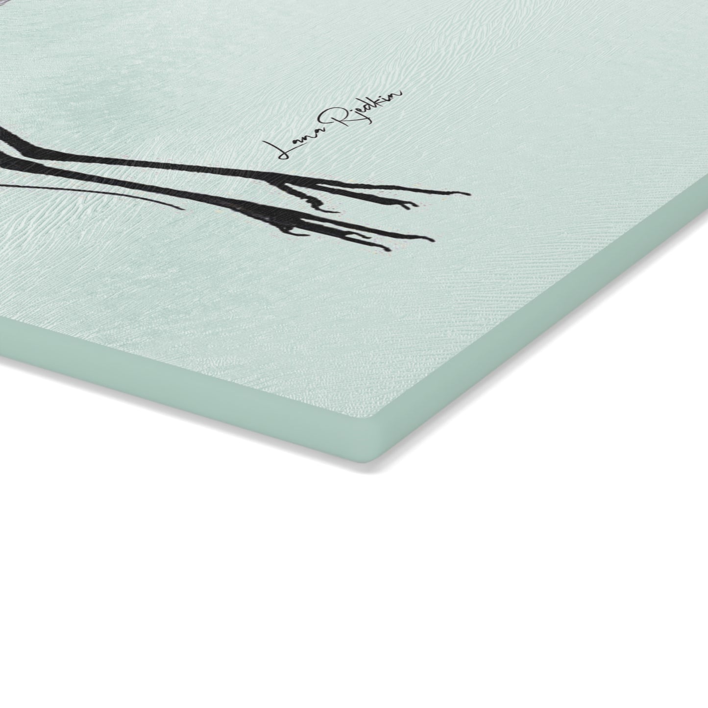 Heron:  Glass Cutting Board