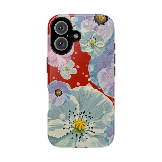 Floral Tough Phone Case, Colorful iPhone Cover, Boho Flower Design, Unique Gift for Her, Spring Style Accessory