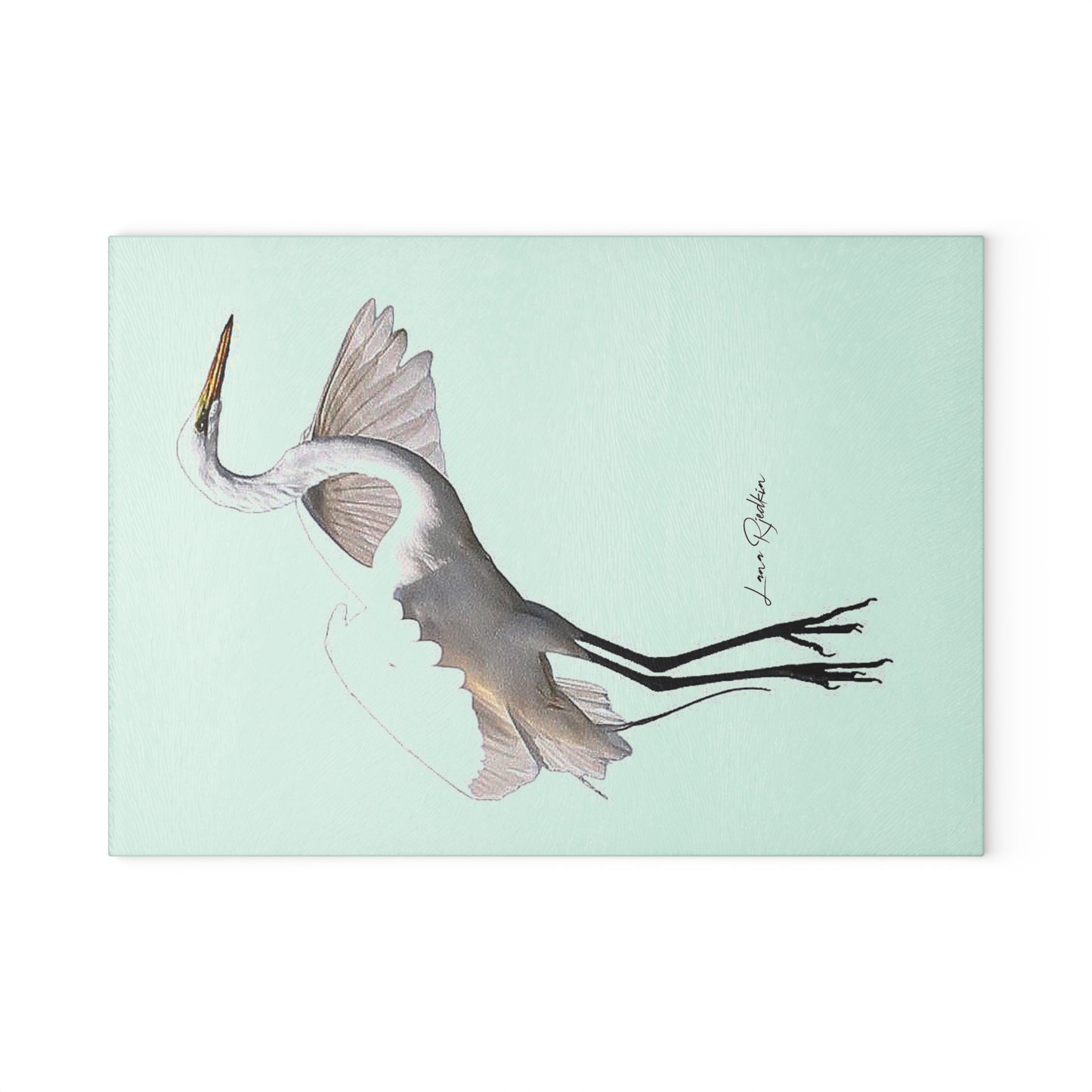 Heron:  Glass Cutting Board