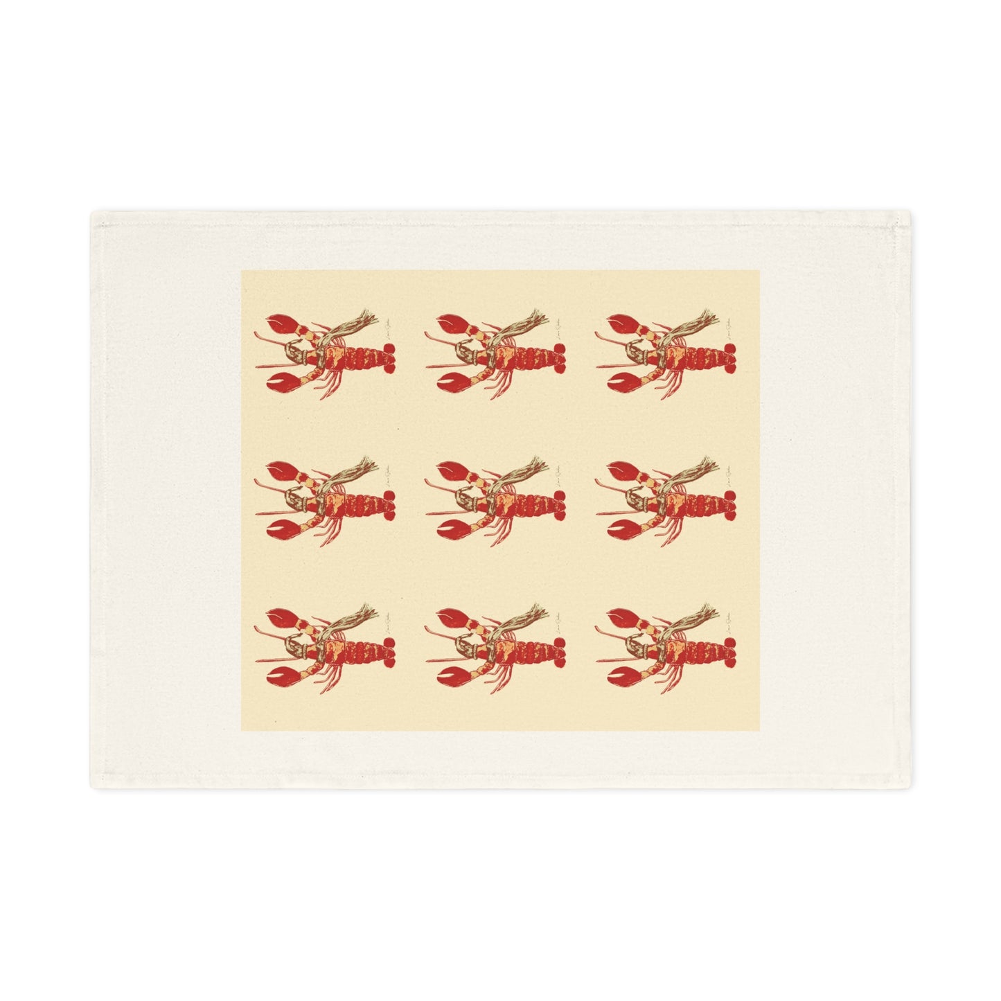 Christmas Lobster Tea Towel