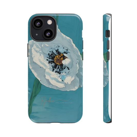 Floral Phone Case with Abstract Design, Tough Cases for Nature Lovers, Vibrant Floral Print, Unique Gift for Friends, Gift for Birthdays