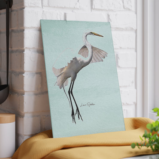 Heron:  Glass Cutting Board