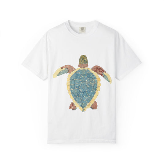 Eco-Friendly Turtle Design T-shirt, Unisex Nature Tee, Casual Wear for Ocean Lovers, Beach Outfit, Gift for Sea Life Enthusiasts