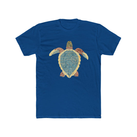 Ocean-Inspired Unisex Cotton Crew Tee, Beach Shirt, Turtle Graphic Tee, Nature Lover Gift, Summer Wear, Eco-Friendly Apparel