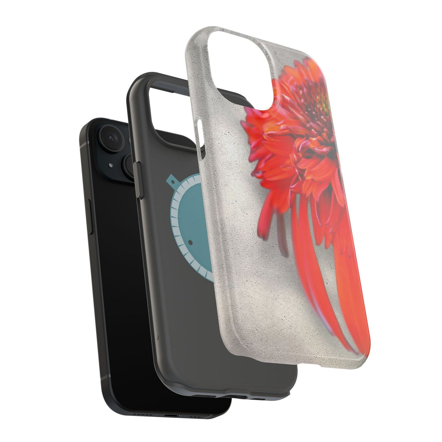 Vibrant Floral Phone Case, Eco-Friendly Phone Cover, Magnetic Tough Case, Floral Artwork for Nature Lovers, Unique Tech Accessory