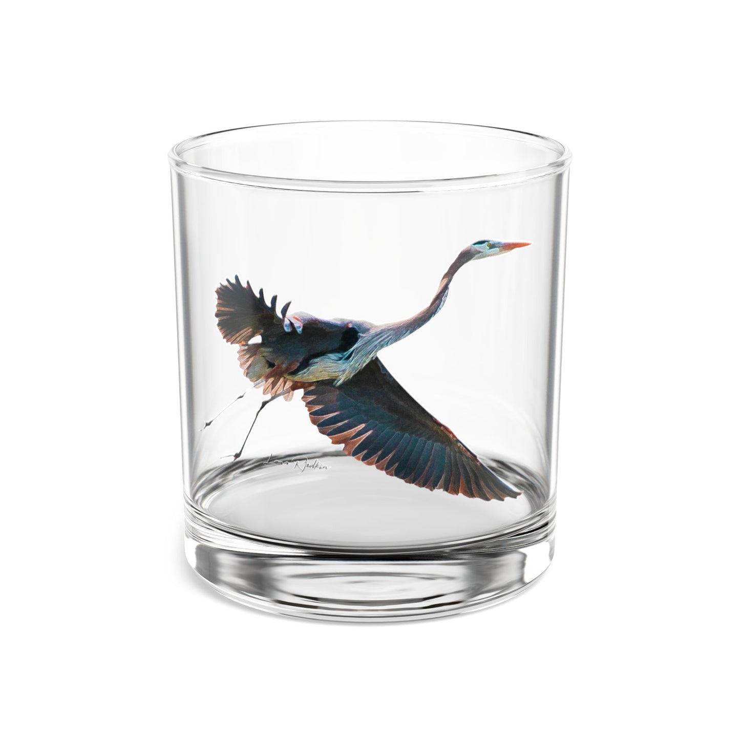 Flying Heron Rocks Glass, 10oz