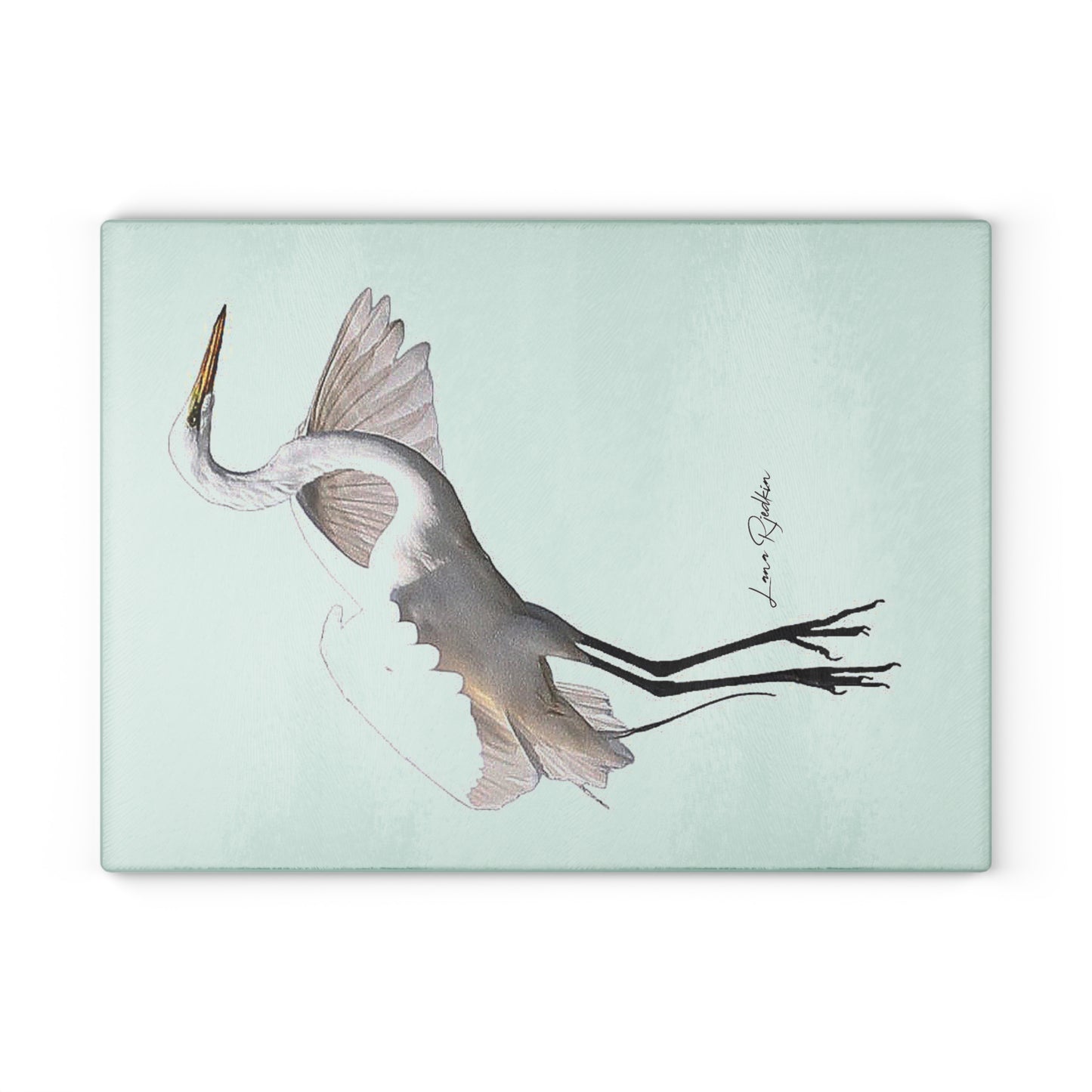 Heron:  Glass Cutting Board