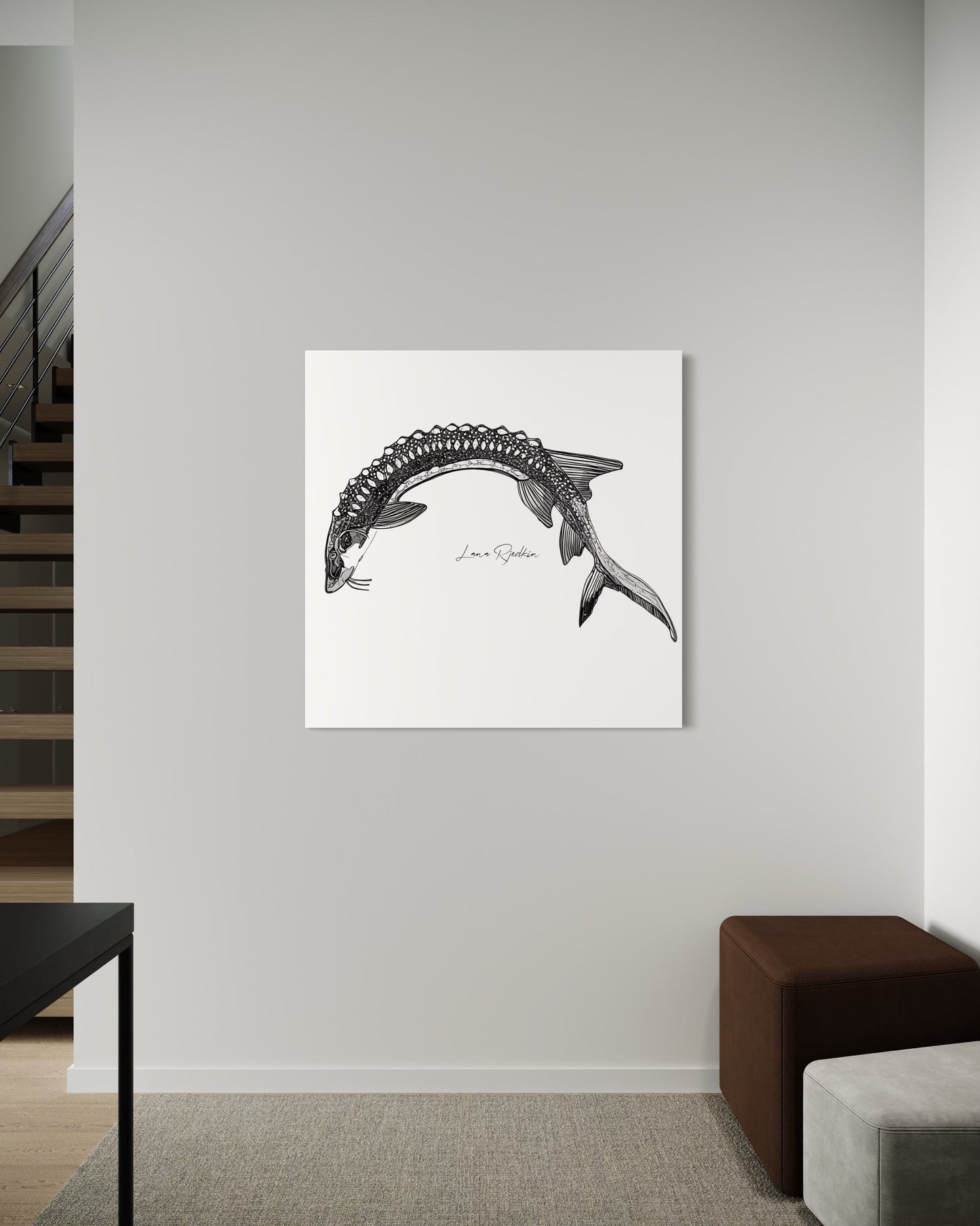 Black and White Sturgeon