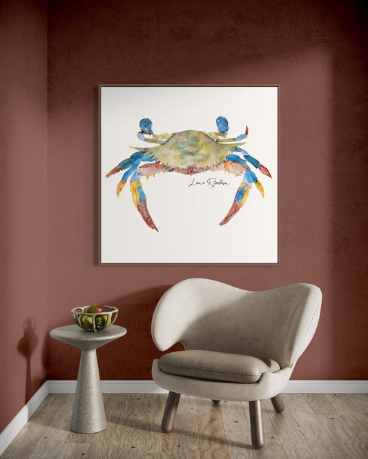 Blue crab print
